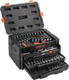 VEVOR Mechanics Tool Set and Socket Set, 1/4" 3/8" 1/2" Drive Deep and Standard Sockets, 450 Pcs SAE and Metric Mechanic Tool Kit with Bits, Hex Wrenches, Combination Wrench, Accessories, Storage Case