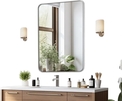 VEVOR Wall Mounted Makeup Mirror, 0.15