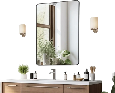 VEVOR Wall Mounted Makeup Mirror, 0.15