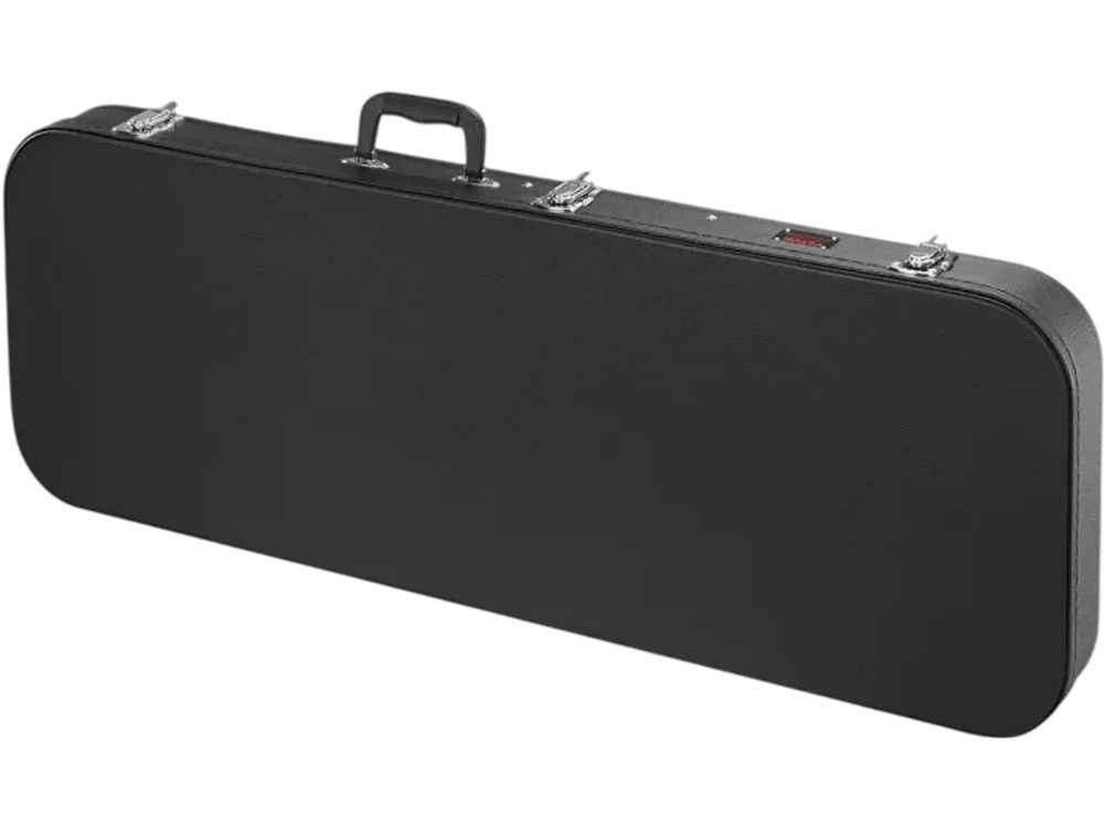 VEVOR Electric Guitar Hard Case, 43.11 in Rectangular Guitar Hard Case, With Lock Latch Keys Handle, PVC Padding Soft Lining Water-Resistant Hard Shell Guitar Cases, for 39 in Electric Guitars, Black