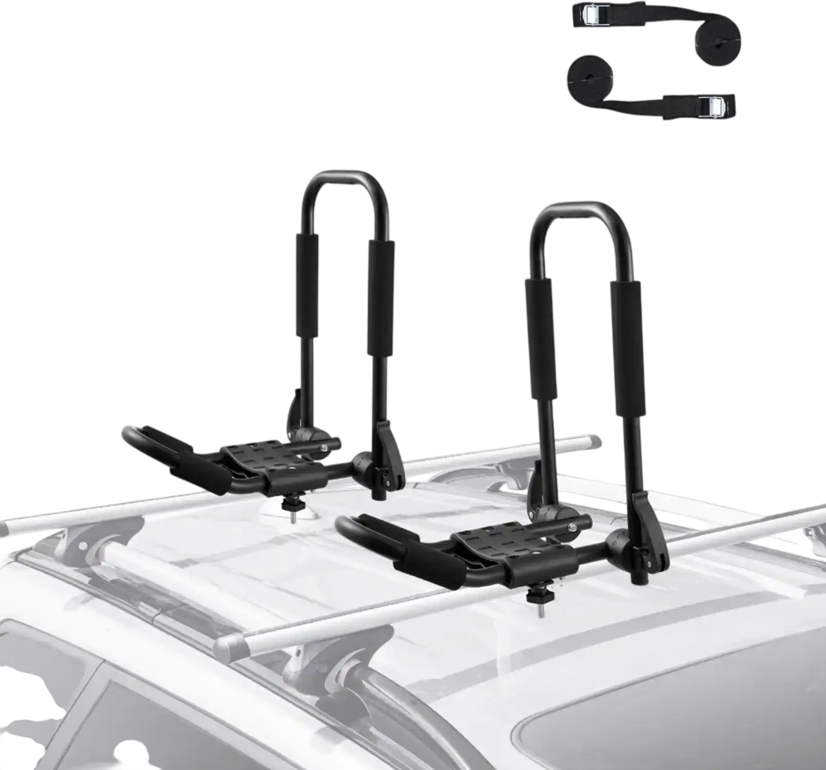 Vevor Kayak Roof Rack J-Bar Quick Folding Top Mount Carrier New