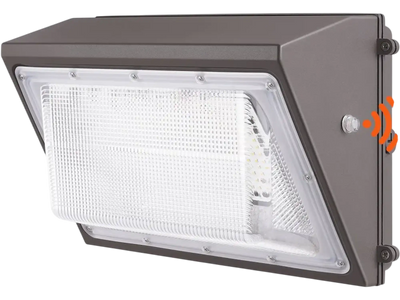 VEVOR LED Wall Pack Lights, 120W 11000LM, 5000K Commercial Outdoor Lights Security Lighting Fixture, with Intelligent Light Sensing 240 LED beads Energy Saving for Garages Yards, IP65 Waterproof