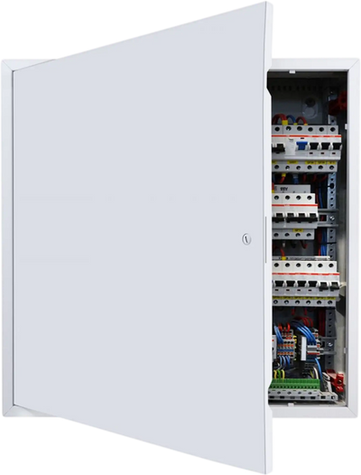VEVOR Access Panel for Drywall & Ceiling, 24 x 24 Inch Plumbing Access Panels, Reinforced Access Door, Heavy-Duty Steel Wall Hole Cover, Easy Install Removable Hinged Panel for Wiring & Cables, Silver