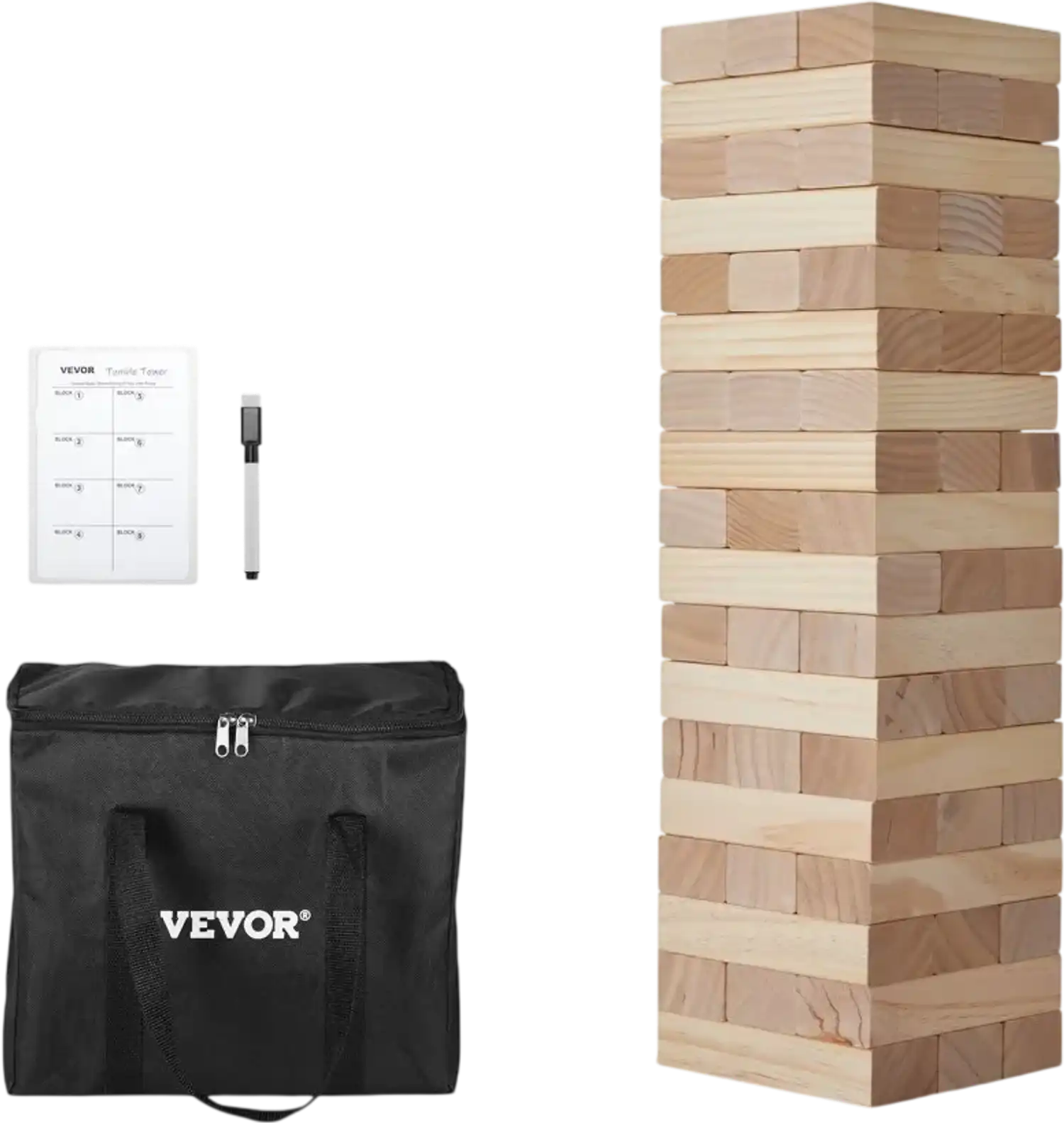 Vevor Tumbling Timber Toy Medium Tumble Tower Block Game New