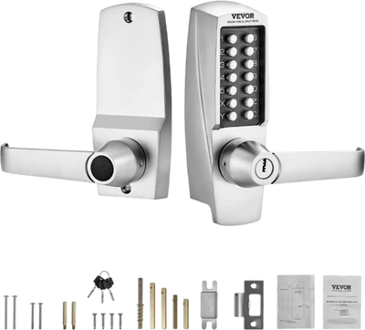 Vevor Mechanical Door Lock Keyless Entry Keypad Handle New
