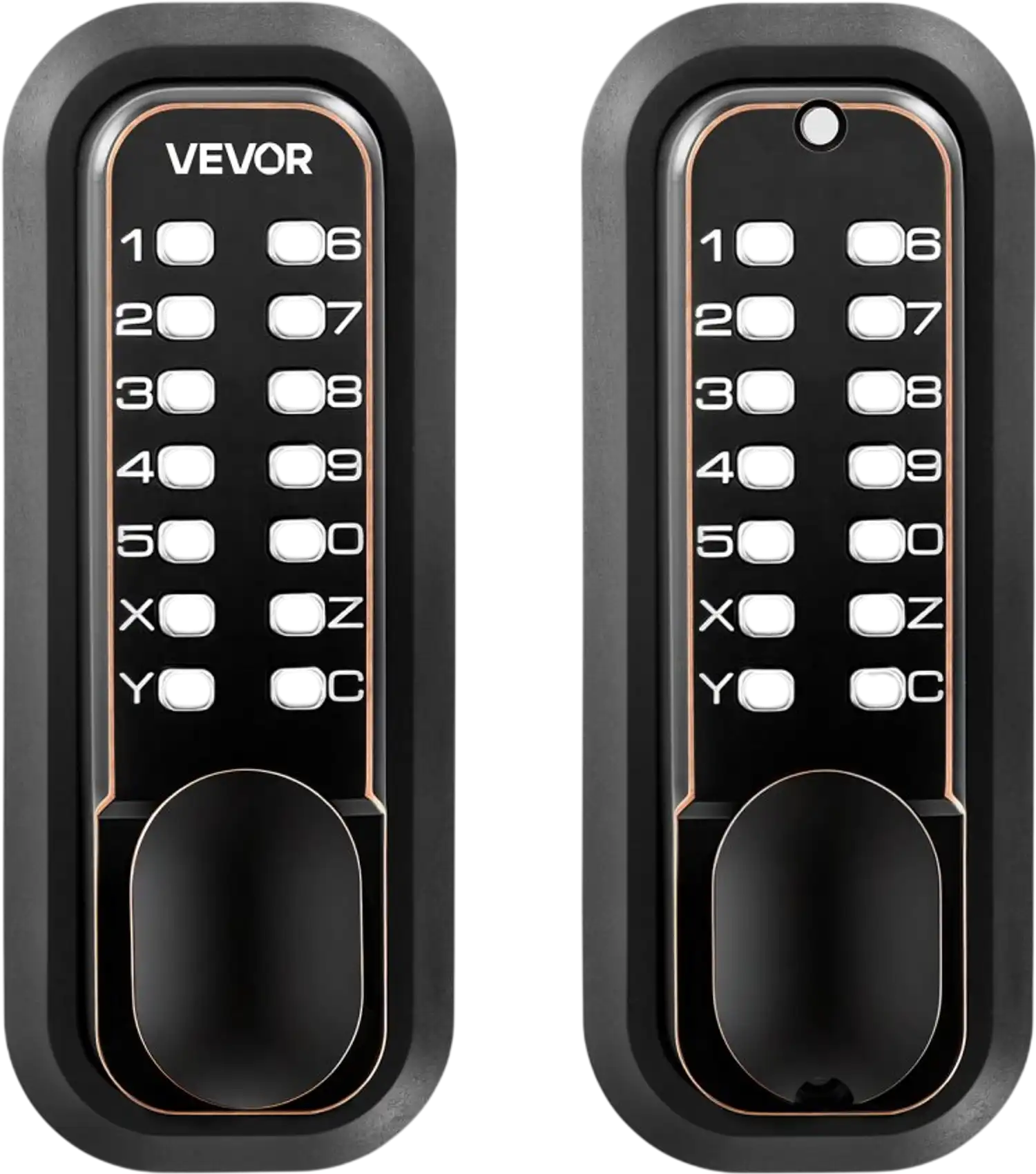 Vevor Door Lock Mechanical Keyless Entry Double-Sided Keypad Knob Oil-Rubbed Bronze New