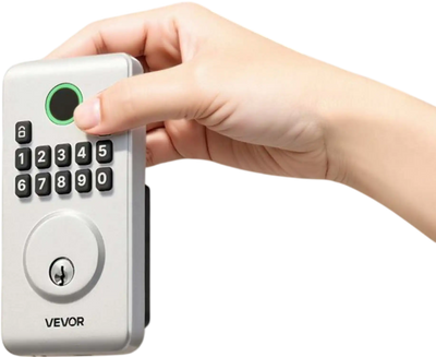 Vevor Electronic Deadbolt Keyless Entry Door Lock Silver New