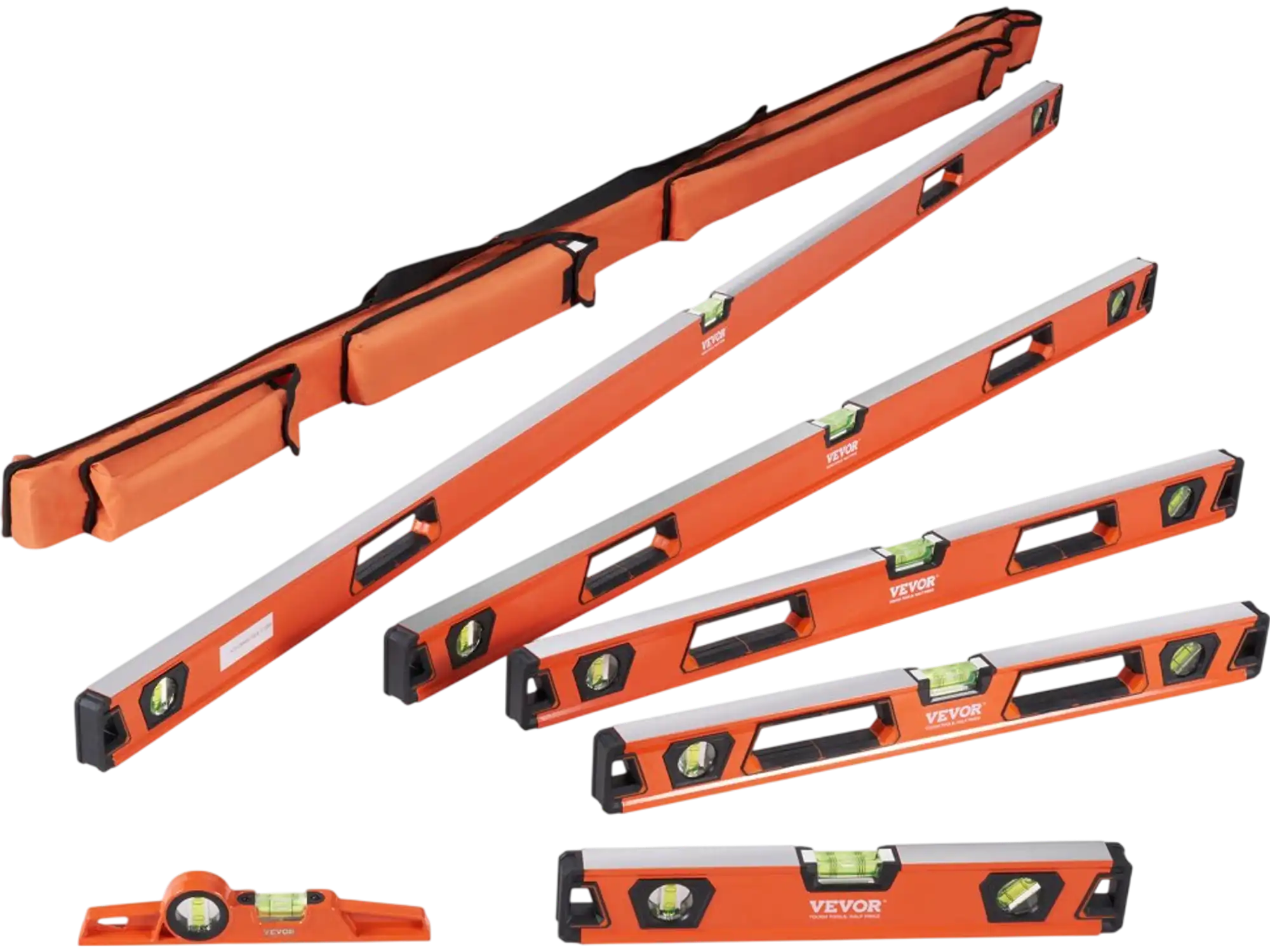 Vevor Level Set Magnetic Torpedo Bubble Vial Ruler 78/48/32/24/16/10