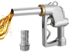 VEVOR 1.5 Inch Barb Automatic Fuel Nozzle with Swivel, Max Flow Rate 37 GPM, Auto Shut Off Diesel Gas Pump Nozzle with 3-Speed Trigger Lock & 1.5 Inch (OD=40 mm) Spout for Gasoline, Diesel, Kerosene