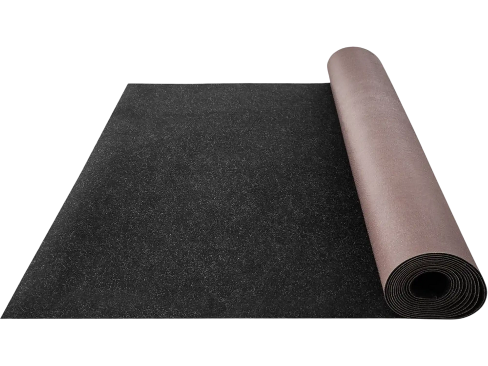 VEVOR Boat Carpet, 6 ft x 29.5 ft Marine Carpet for Boats, Waterproof Black Indoor Outdoor Carpet with Marine Backing Anti-Slide Marine Grade Boat Carpet Cuttable Easy to Clean Patio Rugs Deck Rug