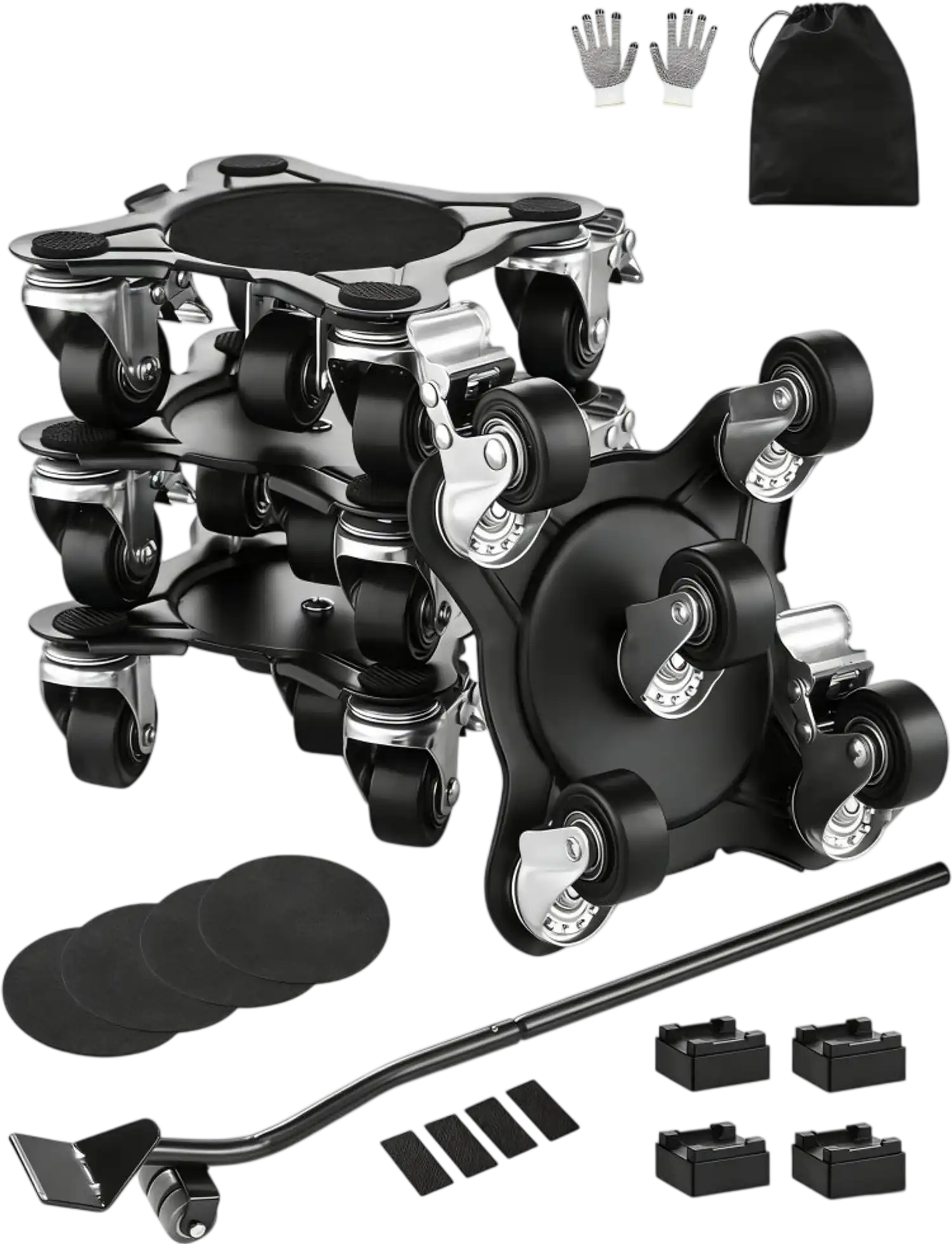 Vevor Furniture Dolly Heavy Duty 1200 lbs Moving Set with 5 Wheels New