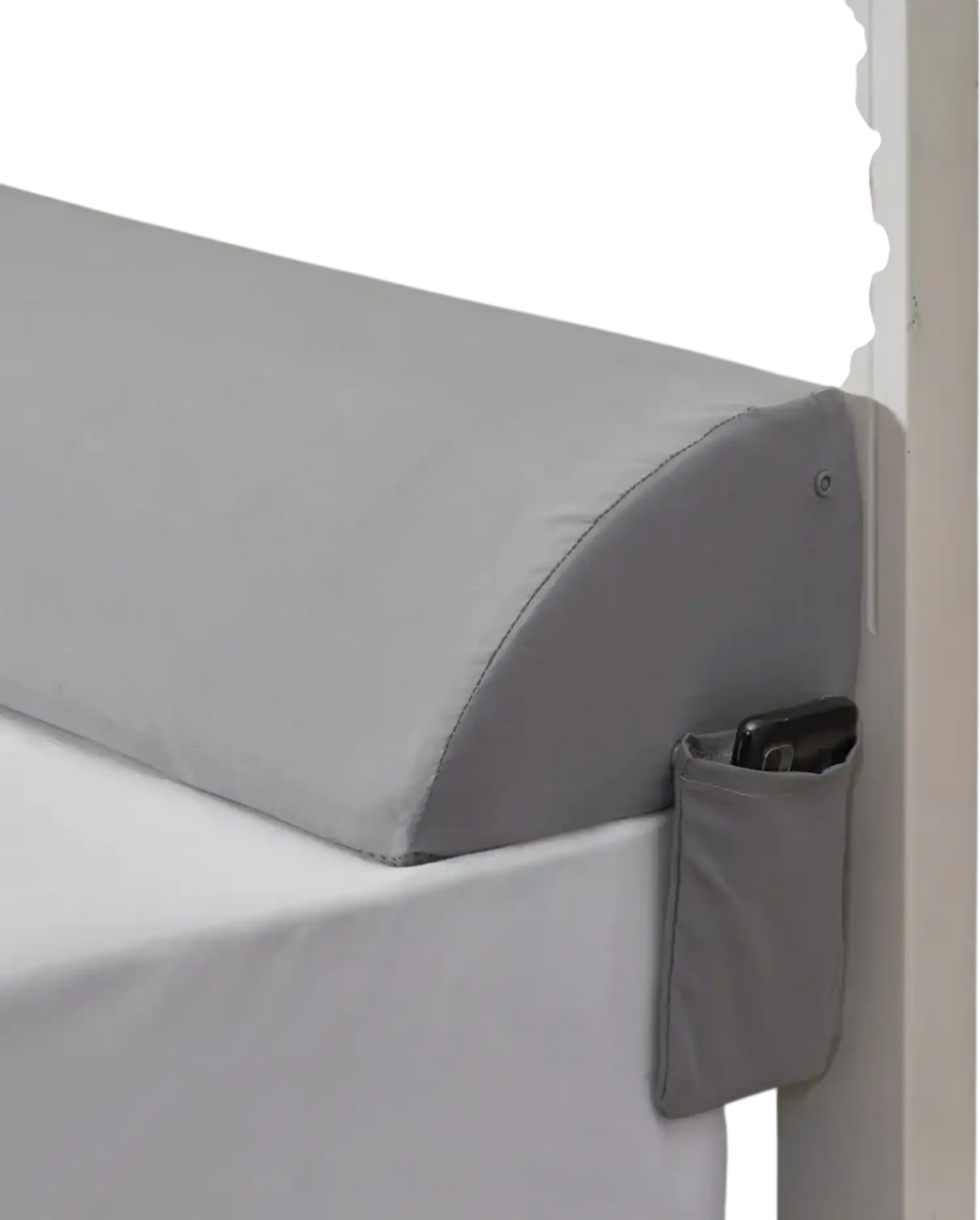 VEVOR Bed Wedge Pillow for Headboard, King Size, 76"x8"x6" Bed Gap Filler, Fill 0-5" Gap Between Headboard and Mattress, 25D Foam Mattress Wedge Headboard Pillow with Side Pocket, for Backrest, Gray