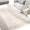 VEVOR Area Rug, 6 x 9 ft Large Washable Rug, Non-Slip and Tear-Resistant Soft Carpet, Pet & Child Friendly Modern Area Rugs, Indoor Mat for Bedroom, Office, Living Room, Kids Room, Entryway, Beige
