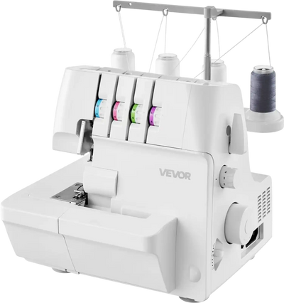 Vevor Serger Sewing Machine Overlock 2/3/4-Thread White New