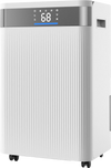 VEVOR 52 Pints Dehumidifier for Home & Basement, Drain Hose for Commercial & Industrial Use, Smart Humidity Control, Low Noise for Large Rooms, Warehouses, Bedrooms & Storage, Large Coverage,White