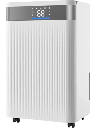 VEVOR 35 Pints Dehumidifier for Home & Basement, Drain Hose for Commercial & Industrial Use, Smart Humidity Control, Low Noise for Large Rooms, Warehouses, Bedrooms & Storage, Large Coverage,White