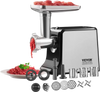 VEVOR Meat Grinder, 3 Lbs/Min Capacity Electric Meat Grinders with Blade, Grinding Plate, Sausage Maker, Kubbe Kit, Burger Press, Chopper Attachment, Stainless Steel Meat Mincer for Home Kitchen