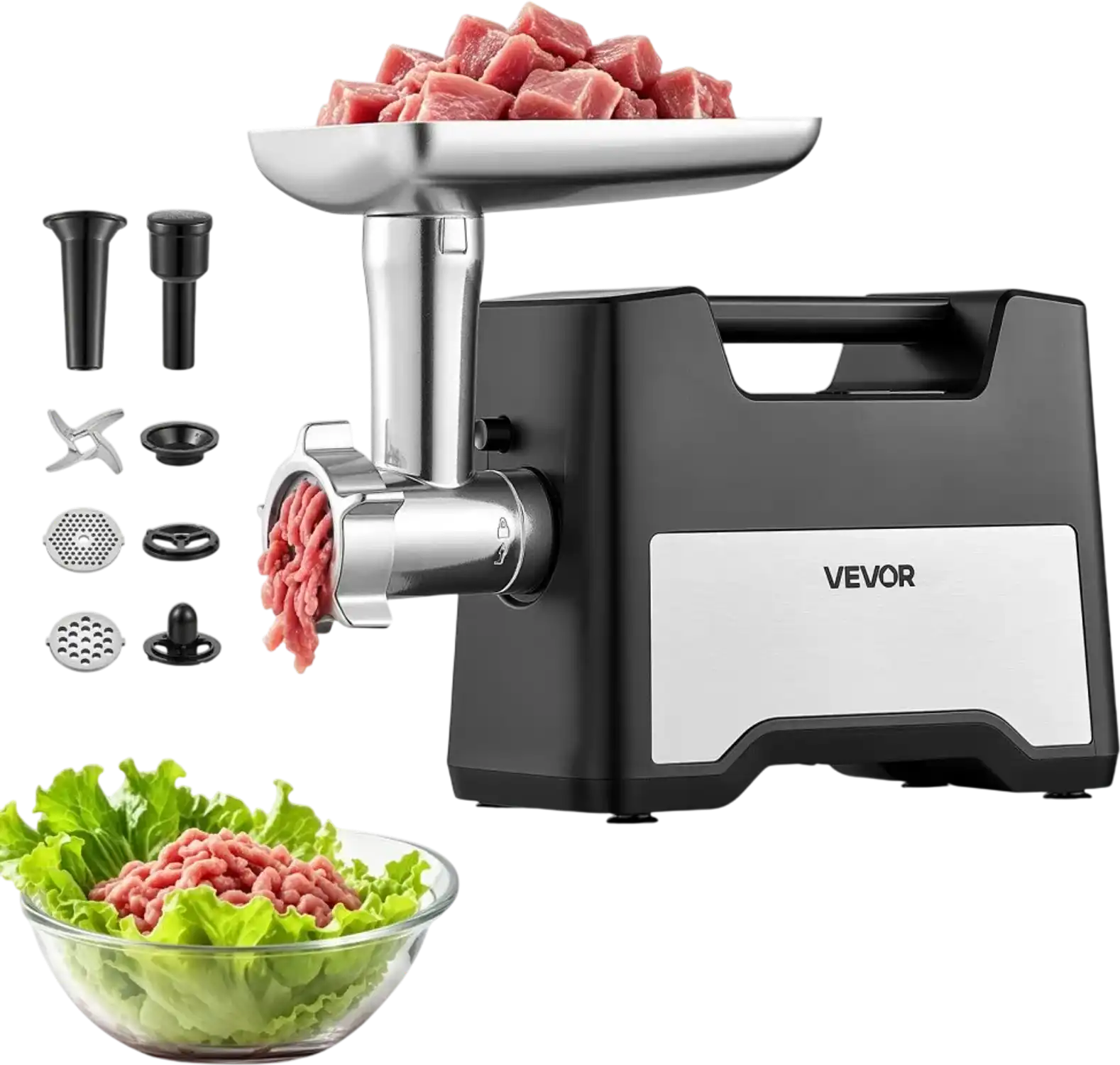Vevor Meat Grinder Electric Stainless Steel 1200W Max Home Mincer New
