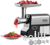 VEVOR Meat Grinder, 4.2 Lbs/Min Capacity Electric Meat Grinders with Blade, Grinding Plate, Sausage Maker, Kubbe Kit, Stainless Steel Meat Mincer for Home Kitchen