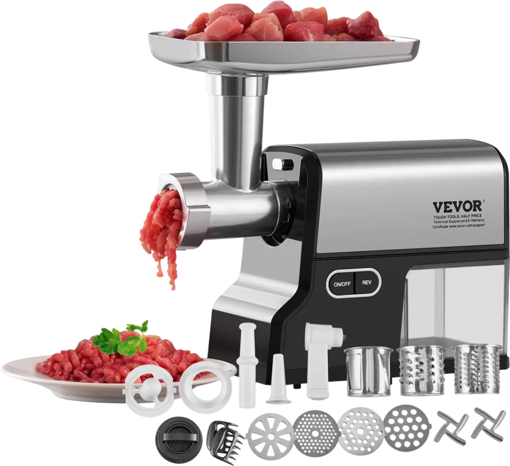 Vevor Meat Grinder Electric 4.2 lbs/Min Sausage Stuffer Maker New