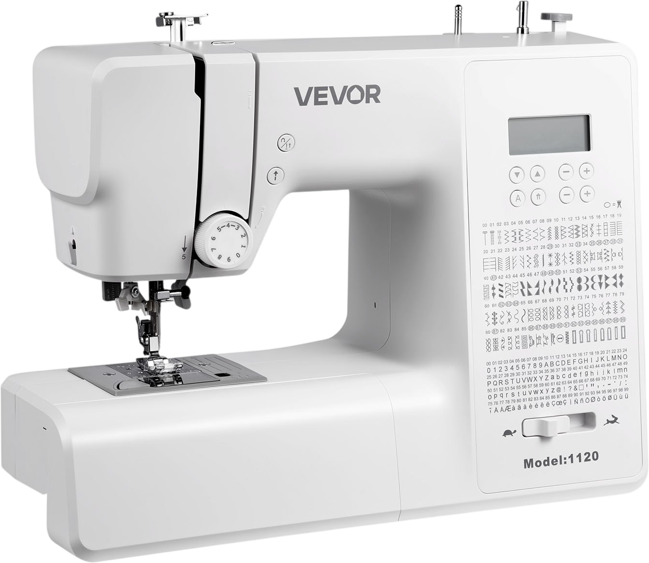 Vevor Computerized Sewing Machine 200 Stitch Types with LCD Screen Foot Pedal New