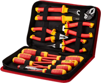 VEVOR Insulated Screwdriver Set, 12-Piece Professional Electrical Screwdriver Set, 1000V Insulated Electrician Tool Set, with Magnetic Phillips Slotted Tips, Insulated Pliers, and Diagonal Pliers