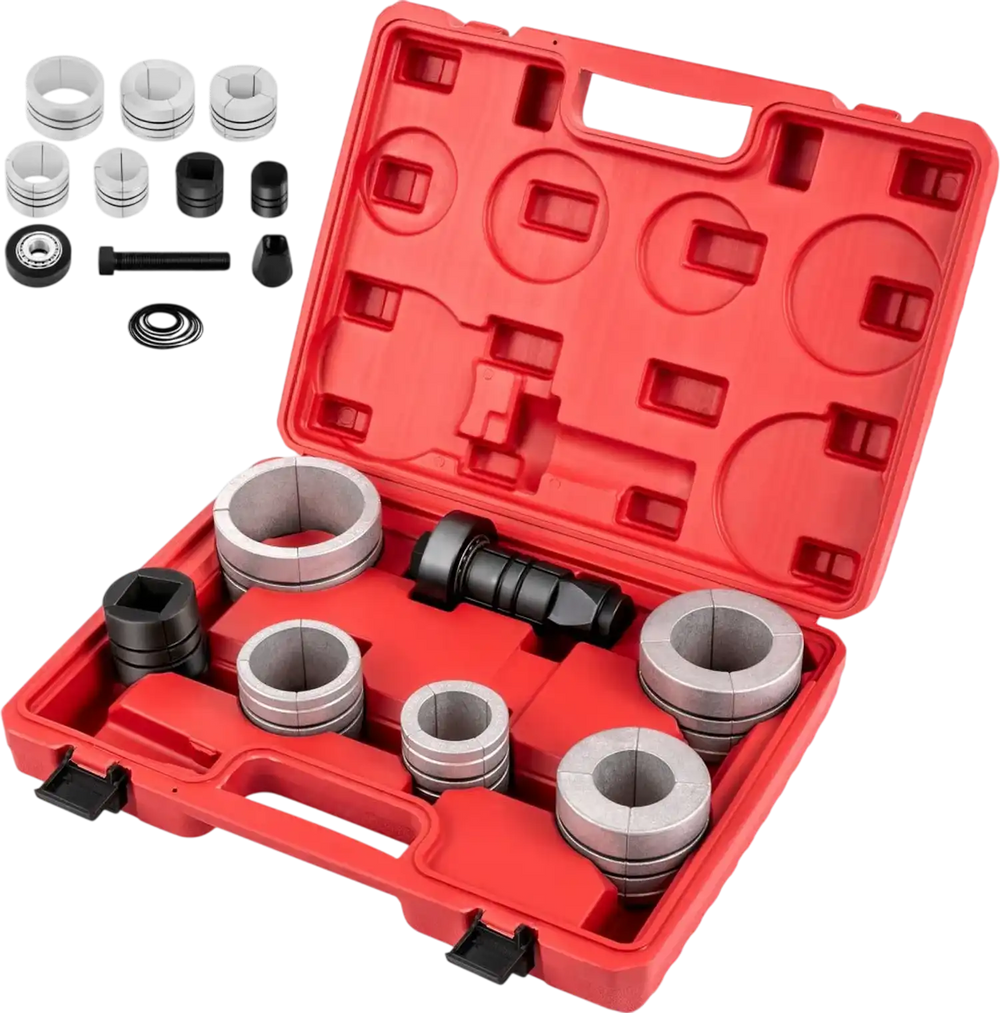VEVOR Pipe Stretcher Kit, Exhaust Pipe Stretcher Kit 1-5/8\" to 4-1/4\", Exhaust Pipe Expander Kit for Tail Pipe Tube, Exhaust Pipe Expander Tool with Storing Case, 7 Pcs Pipe Expander, Exhaust Stretc