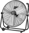 VEVOR Industrial Shop Fan, 24 Inch Floor Drum Fan, High Velocity 7500 CFM, Heavy Duty Aluminum Blades, 3 Speeds, 360 Degree Tilt, Ideal for Commercial, Garage, Warehouse, Basement, Workshop, Black
