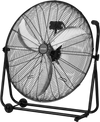 VEVOR Industrial Shop Fan, 30 Inch Floor Drum Fan, High Velocity 12000 CFM, Heavy Duty Aluminum Blades, 3 Speeds, 360 Degree Tilt, Ideal for Commercial, Garage, Warehouse, Basement, Workshop, Black