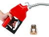 VEVOR Automatic Fuel Nozzle, 3/4" NPT Inlet Thread & 15/16" Spout, 16 GPM Max Flow Rate, Auto Shut Off, Aluminum & PVC Gas Pump Handle with 360° Swivel for Gasoline Diesel Kerosene Biodiesel Refilling