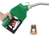 VEVOR Automatic Fuel Nozzle, 3/4" NPT Inlet Thread & 15/16" Spout, 16 GPM Max Flow Rate, Auto Shut Off, Aluminum & PVC Gas Pump Handle with 360° Swivel for Gasoline Diesel Kerosene Biodiesel Refilling
