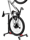 VEVOR Bike Stand, Freestanding Vertical & Horizontal Bike Storage Rack, with Lockable Casters, Height Adjustable Carbon Steel Upright Garage Bicycle Floor Stand, for 20-29 in Wheel Diameters, Black