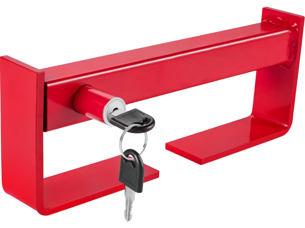 VEVOR Cargo Container Lock 9.84\"-17.32\" Locking Distance,Semi Truck Door Locks with 2 Keys, Shipping Container Accessories Red Powder-Coated with Spring Lock (Small Size)