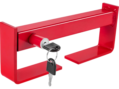 Vevor Cargo Container Lock Heavy-Duty Adjustable Red Powder-Coated with 2 Keys New