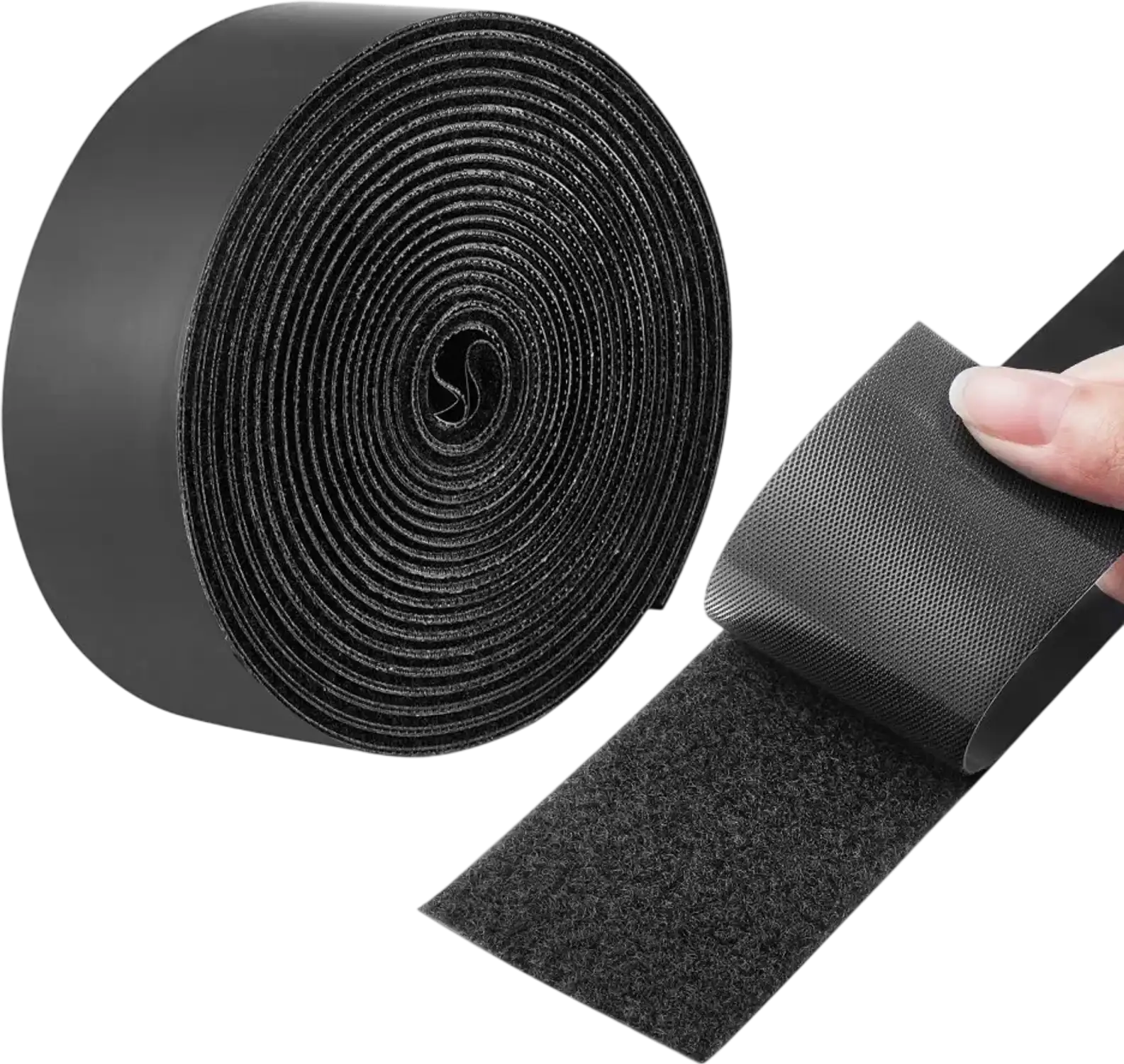 Vevor Hook and Loop Tape Self-Adhesive Heavy Duty Strips Roll Black + Red New