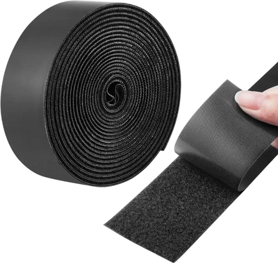 Vevor Hook and Loop Tape Self-Adhesive Heavy Duty Strips Roll Black + Red New