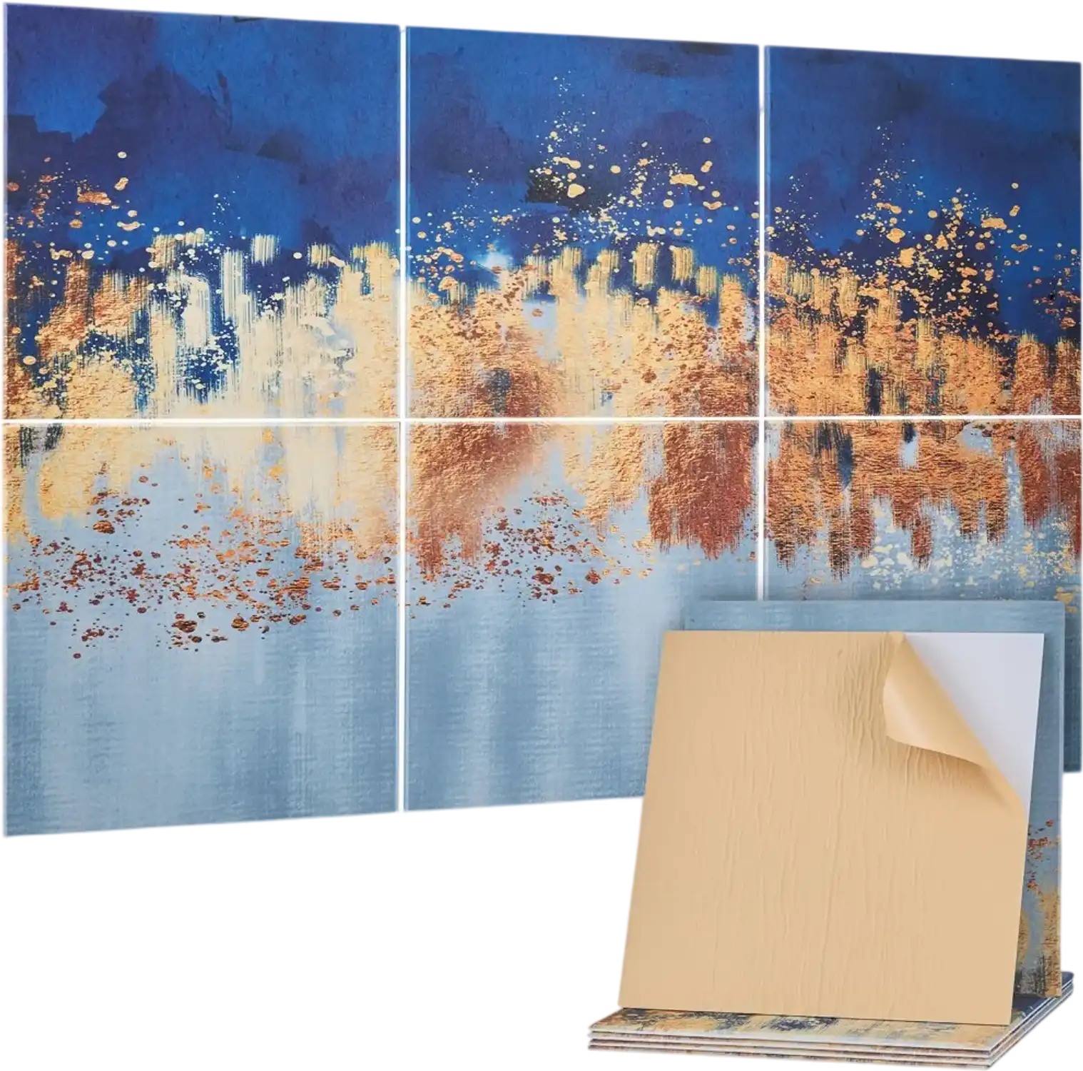 Vevor Acoustic Panels 6-Pack Self-Adhesive Soundproof Wall Tiles New
