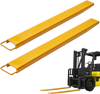 VEVOR Pallet Fork Extensions, 60" Length 4.5" Width, Heavy Duty Carbon Steel Fork Extensions for Forklifts, 1 Pair Forklift Extensions, Industrial Forklift Fork Attachments for Forklift Truck, Yellow