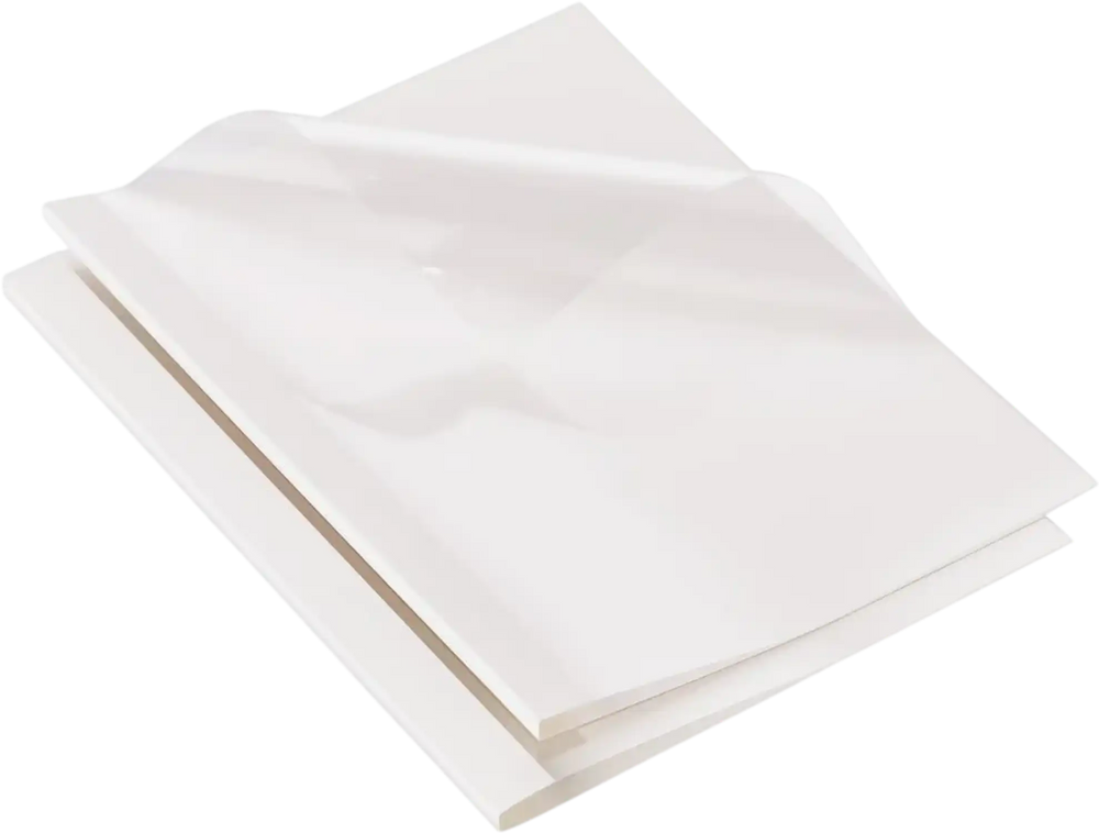 VEVOR Thermal Binding Covers, 10 Pack Thermal Presentation Covers 5/16 inch Spine Holds 2-240 Sheets, PVC Transparent Front Cover and White Back Cover, Letter Size