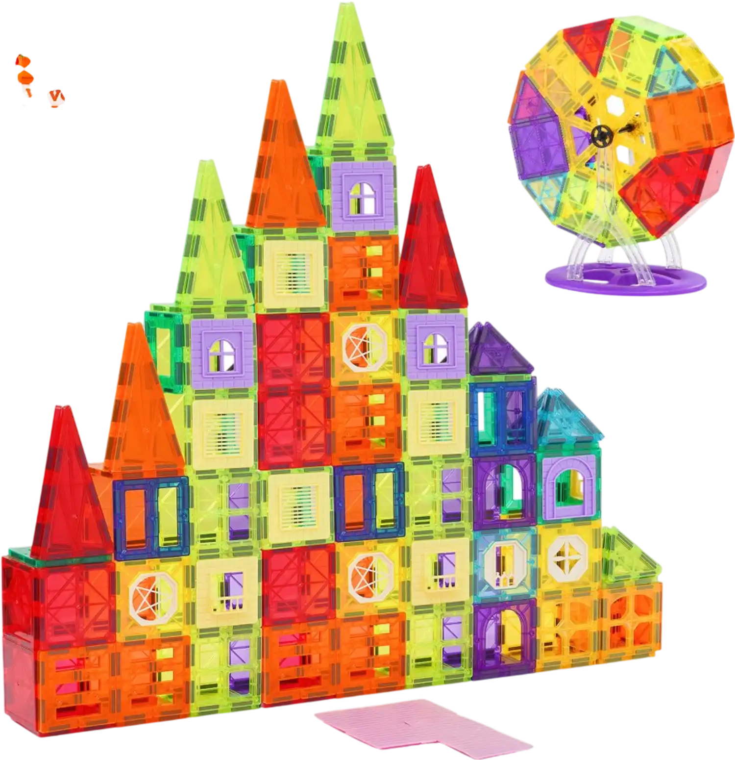 Vevor Magnetic Tiles 181-Piece Building Blocks Set for Kids New