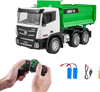 VEVOR RC Dump Truck Toy, 9-Channel 1:18 Scale, Remote Control Dump Truck RC Construction Vehicle Truck Toy with Light & 2 Rechargeable Batteries Birthday Gift for Toddlers Kids Boys and Girls Age 8+