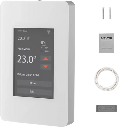 Vevor Thermostat 7-Day Programmable Underfloor Heating Touchscreen New