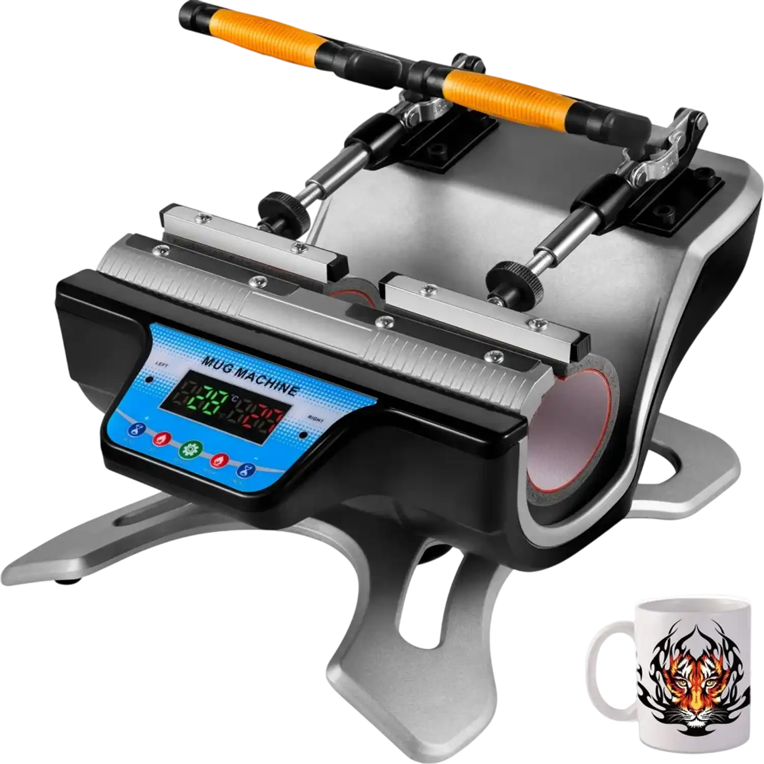 Vevor Mug Heat Press 2-in-1 Dual Station 11-15 oz Sublimation Machine New