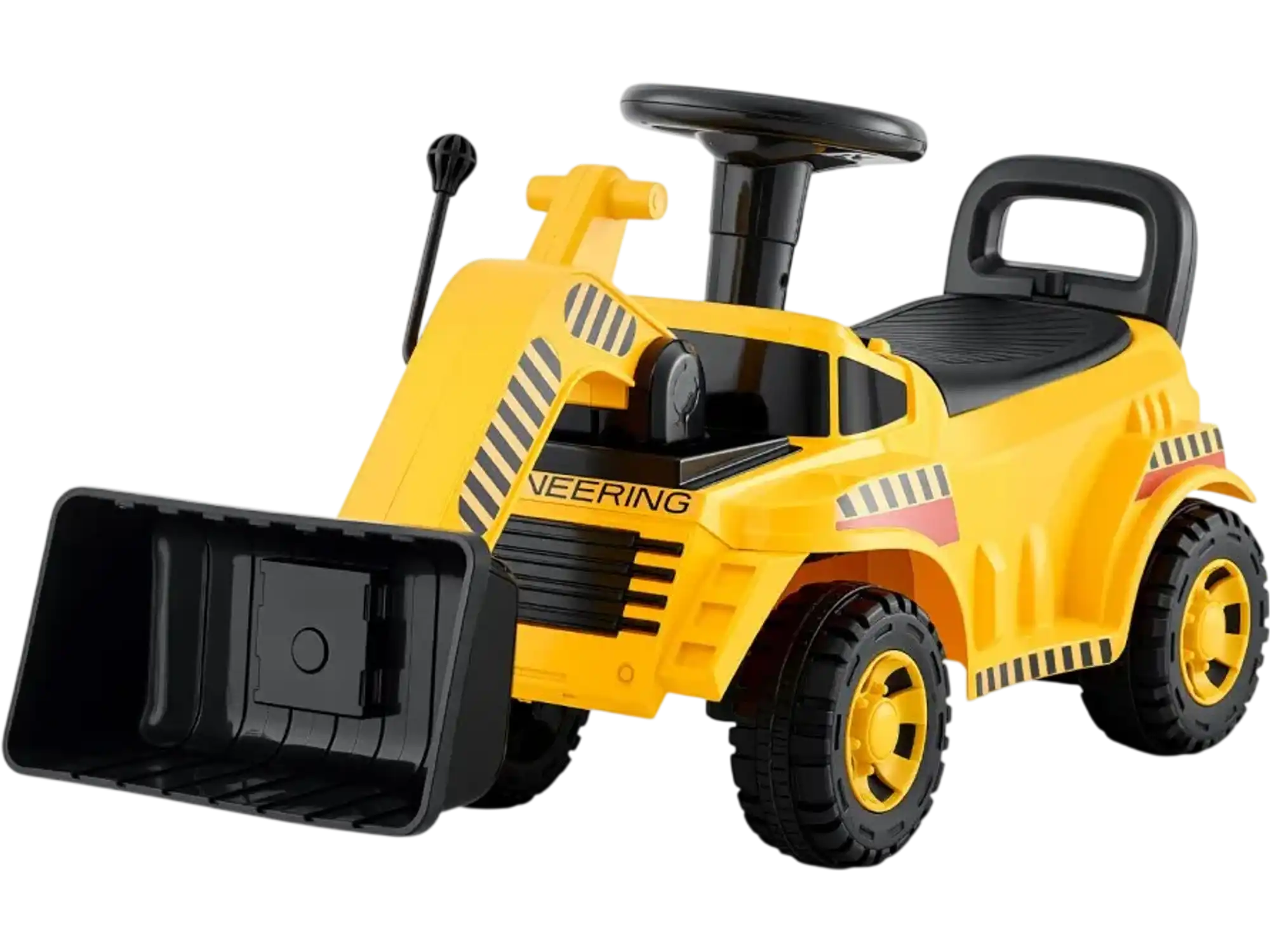Vevor Ride-On Push Car Toddler Excavator with Under-Seat Storage & Music Yellow New