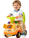 VEVOR Ride On Push Car for Toddlers Ages 19+ Months Sit-to-Stand Ride Toy, Kids Ride On Car for Boys Girls, Music Steering Wheel, Horn, Under-Seat Storage, Detachable Back,Indoor Outdoor Play,Yellow