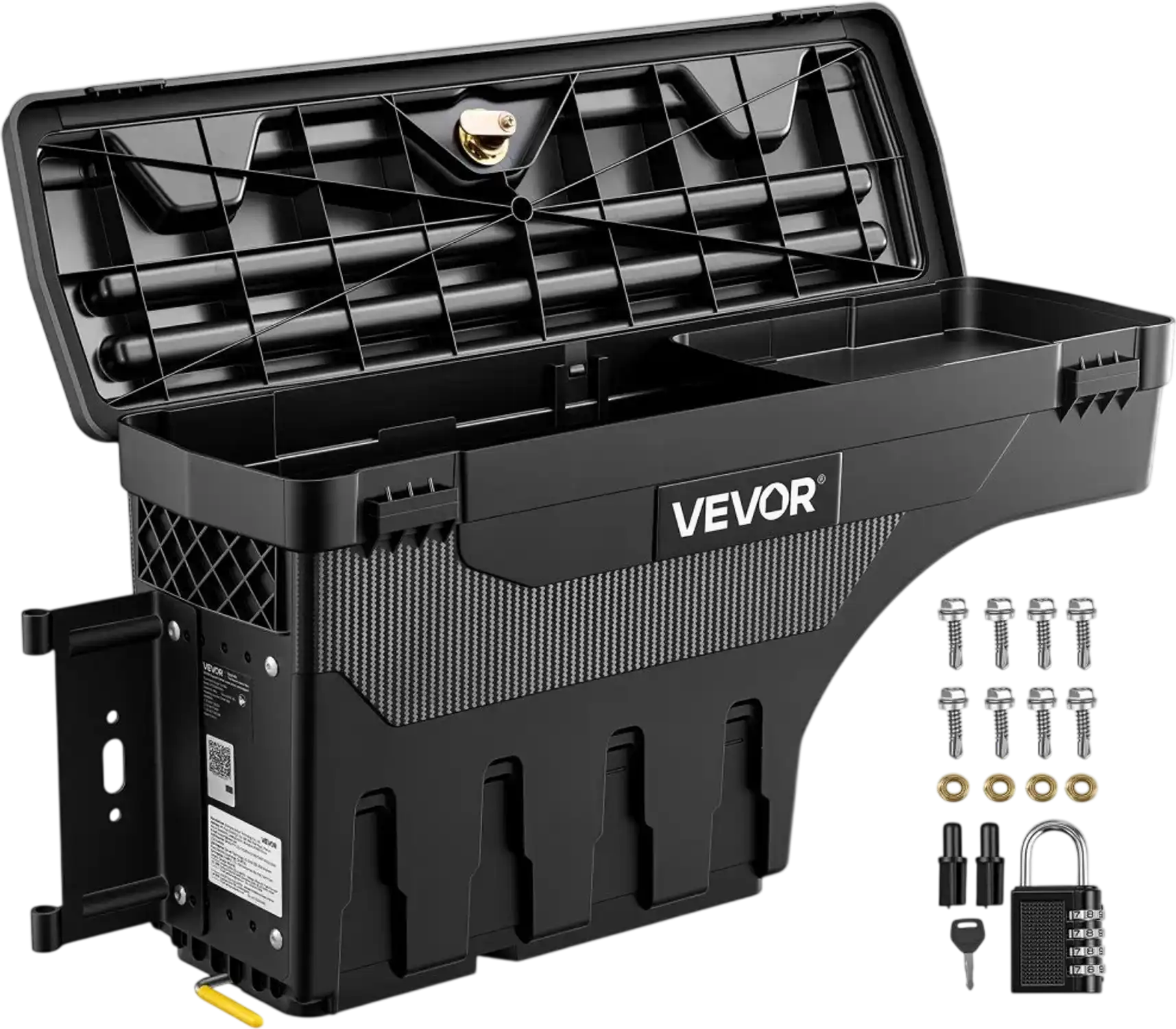 Vevor Truck Bed Storage Box 6.6 Gal Driver Side Left for 2019-2023 Dodge Ram 1500 New