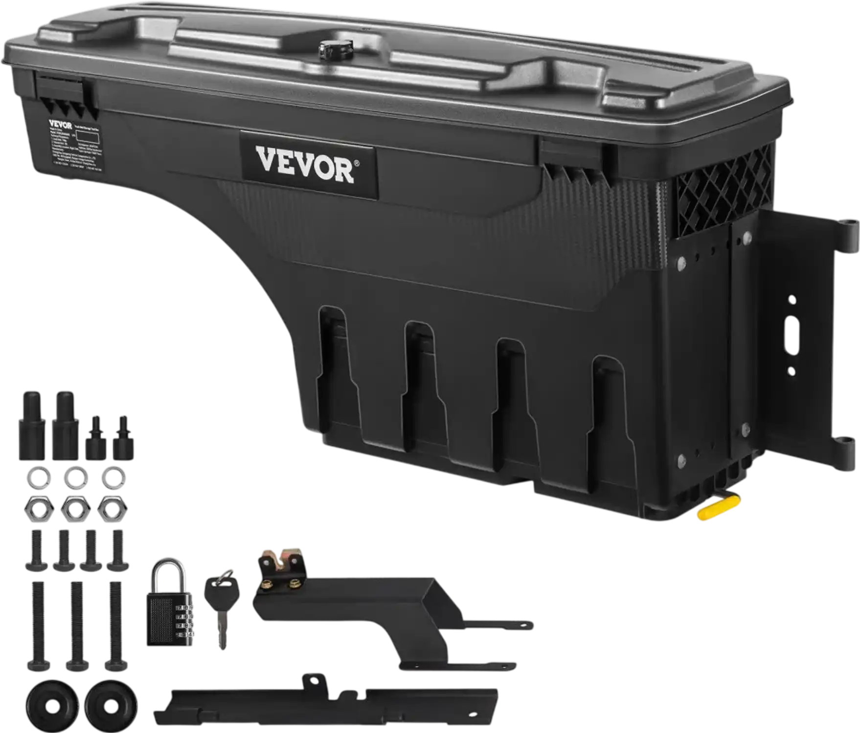 Vevor Truck Bed Storage Box Lockable Swing Case Passenger Side for Ford F-150 2015-2021 New