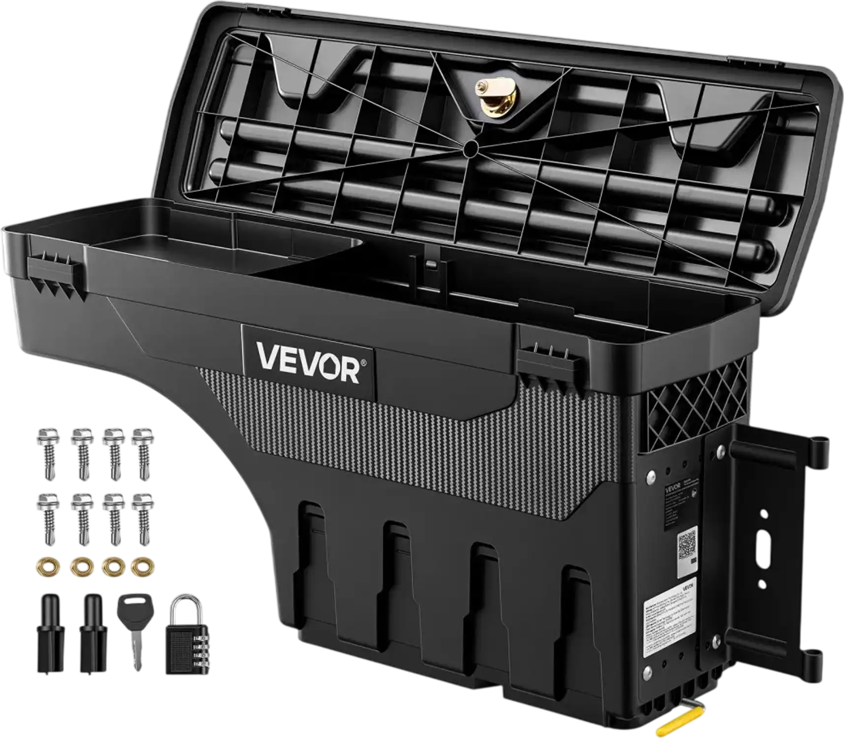 Vevor Truck Bed Storage Box 6.6 Gal Passenger Side Right for 2002-2018 Dodge Ram 1500 2500 3500 New