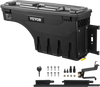 VEVOR Truck Bed Storage Box, Lockable Lid, Waterproof ABS Wheel Well Tool Box 6.6 Gal/20 L, Compatible with Chevrolet Silverado 1500 GMC Sierra 1500 2019-2020, Passenger Side, Black