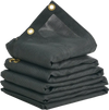 VEVOR Dump Truck Mesh Tarp, 7 x 18 ft, PVC Coated Black Heavy Duty Cover with 5.5" 18oz Double Pocket, Brass Grommets, Reinforced Double Needle Stitch Webbing Fits Manual or Electric Dump Truck System